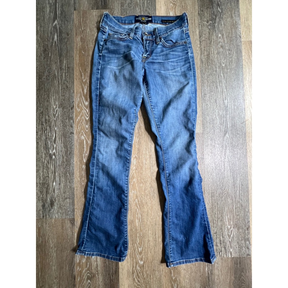 Lucky Brand Charlie Baby Boot Jeans Womens 2/26 Blue Low Rise Denim Pants